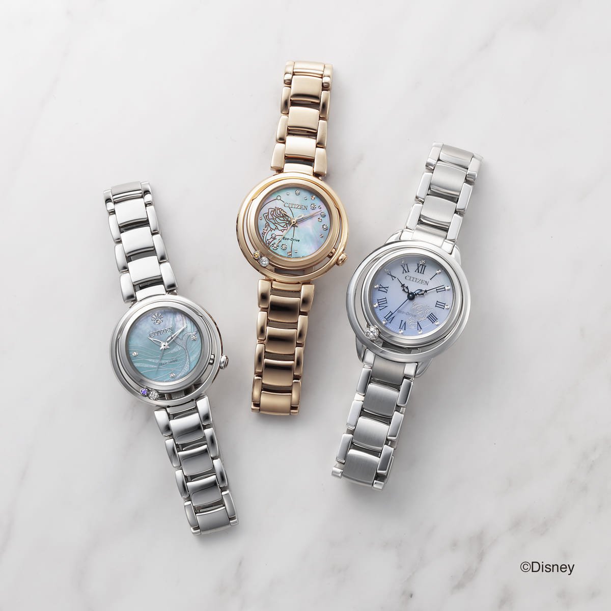アリエル ベル シンデレラデザインの腕時計 シチズン Citizen L ディズニープリンセス ニコニコニュース