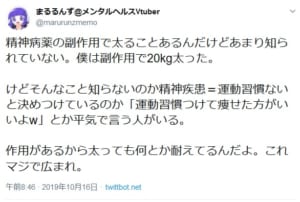 意外と知られていない抗うつ薬で太る現象 私はこれで Kg太りました ニコニコニュース