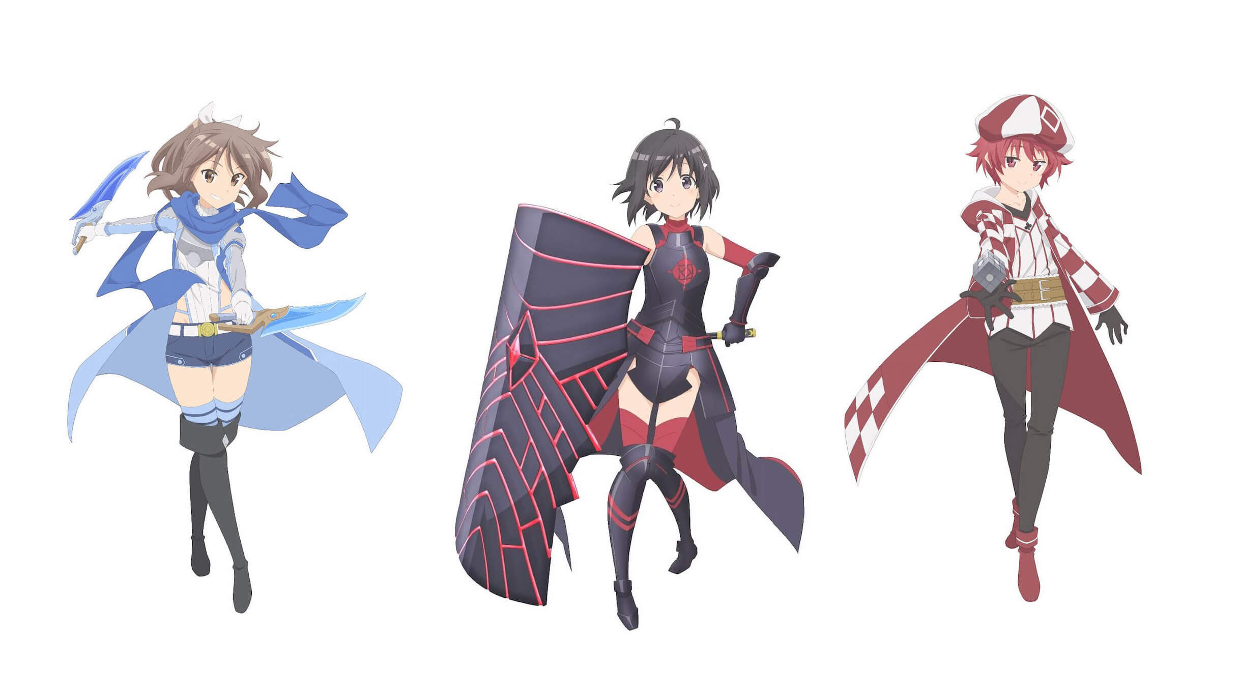 アニメ 痛いのは嫌なので防御力に極振りしたいと思います メイプル サリー カナデのビジュアル 放送情報公開 ニコニコニュース