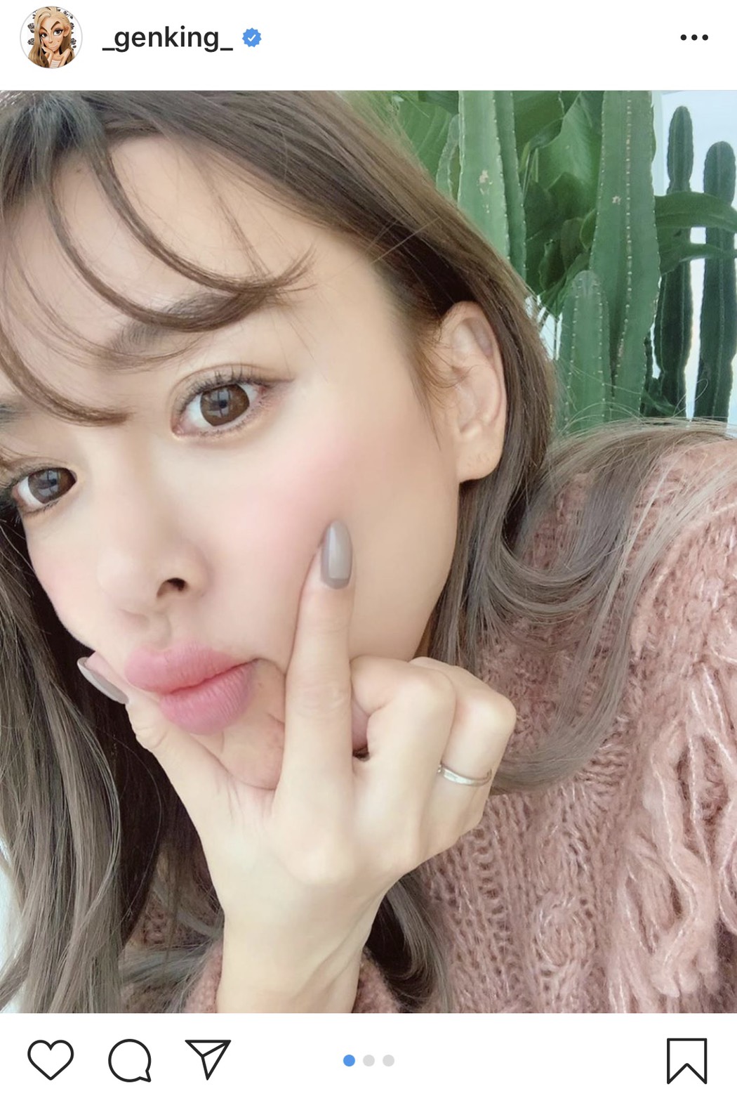 ギャルからナチュラルに Genkingの別人級ショットに大反響 優しさオーラ全開 にこるんかと思った ニコニコニュース