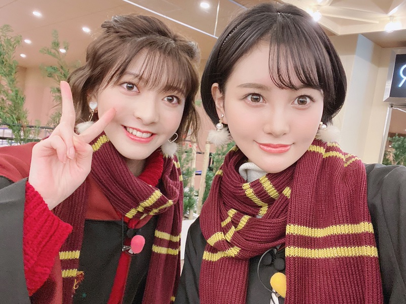 元hkt48 兒玉遥と元ngt48 菅原りこがusjでの2ショットをアップ 可憐なハリポタ コスプレ姿を披露 ニコニコニュース