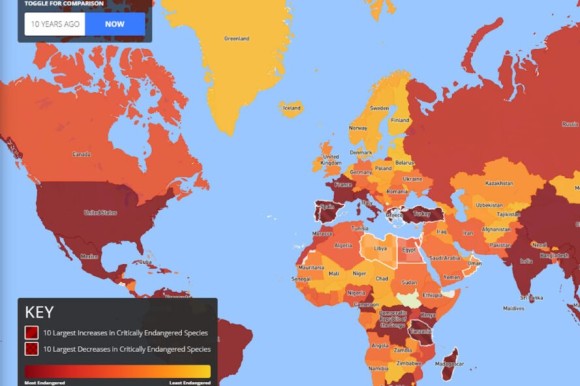 絶滅危惧種の今と10年前を地図上で比較できる 新 野生生物絶滅危惧マップ ニコニコニュース