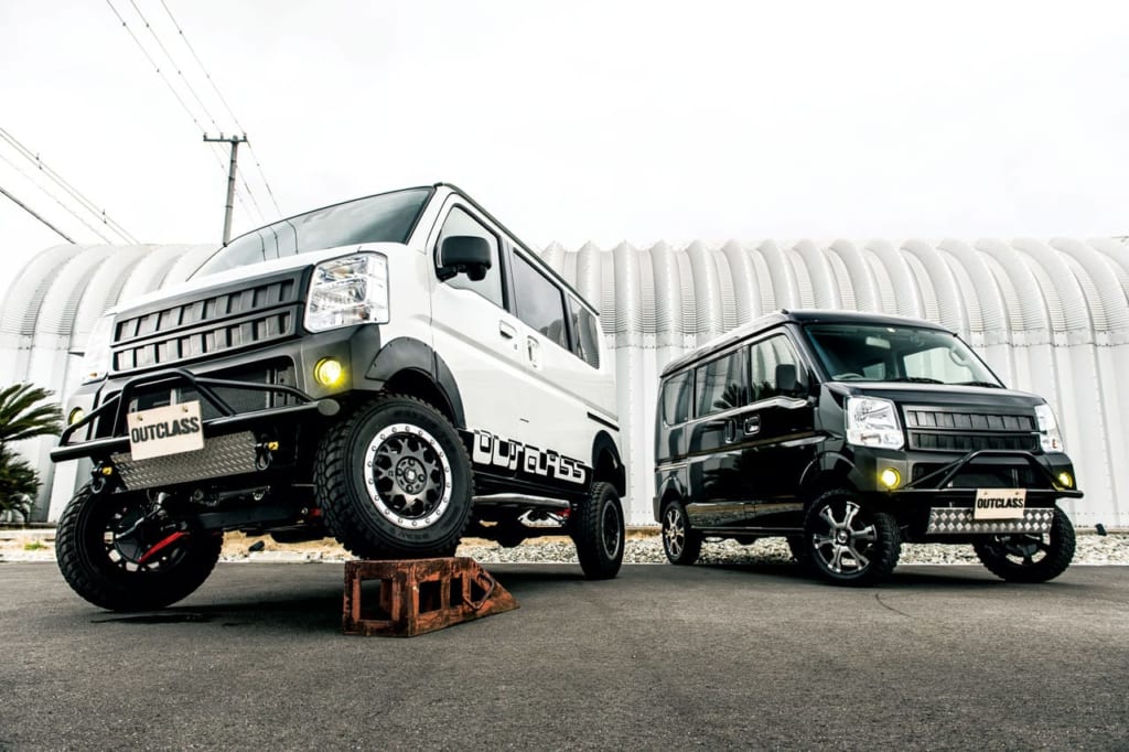 4インチと30ミリ、アゲ足の違いを比較検討してみた｜OUTCLASS CARS｜エブリイ リフトアップ カスタム