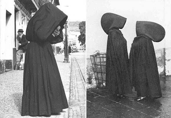 謎めいた巨大なフードにロングケープ 1930年代まで着用されていたアゾレス諸島の女性用伝統衣装 アゾレアンフード ニコニコニュース