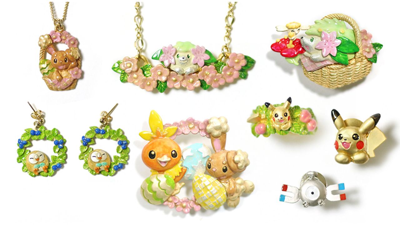 かわいさ抜群 ポケモン シェイミたちが草花に囲まれたアクセサリー登場 ほっこりする表情やポーズ 立体感のあるデザインに ニコニコニュース