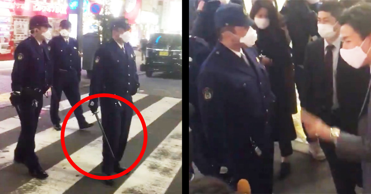新宿で警察官が警棒をちらつかせ外出自粛のプレッシャーをかける光景が話題に 当然です 憲兵のつもりかな などの声 ニコニコニュース