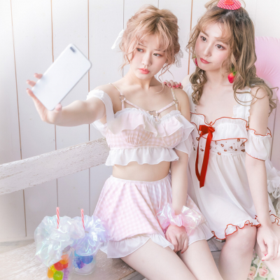 年は わがまま水着 お洋服のように着る うさ水着 レース ジャンスカ 甘めも闇系も映え水着 ニコニコニュース