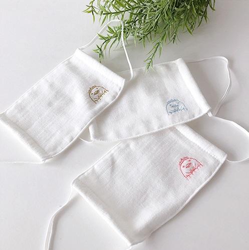バリィさん の刺繍入り ガーゼマスク ネットで数量限定販売 ニコニコニュース