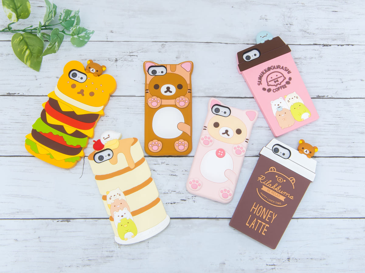 かわいいダイカットデザイン Pga リラックマ すみっコぐらし Iphoneシリコンケース ニコニコニュース