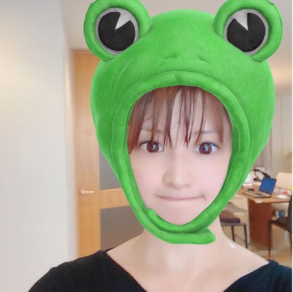 矢口真里 しっかし太りましたよ 近況明かす カエルの かぶりものshot 公開 ニコニコニュース