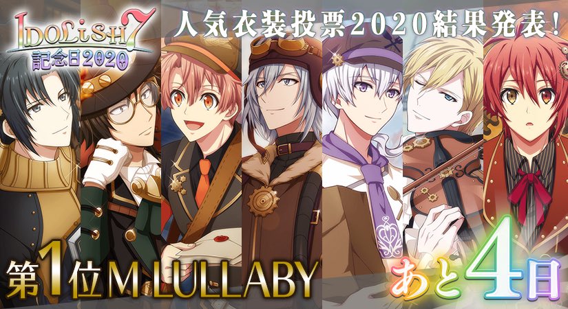 アイナナ アプリ人気衣装投票best3結果発表 Idolish7記念日 企画 ニコニコニュース