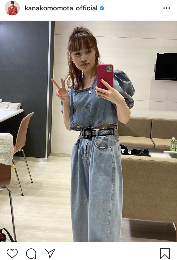 おしゃれ番長さすが めちゃくちゃキュート ももクロ 百田夏菜子 全身デニムの私服姿に反響 ニコニコニュース