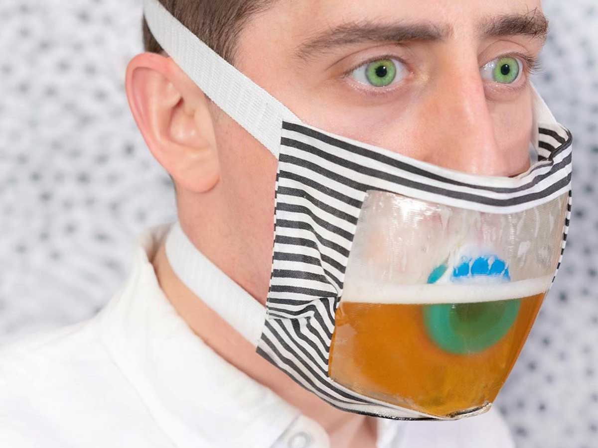 これぞ真の夏マスク 考えた人はアホか天才 飲兵衛大はしゃぎのマスク ニコニコニュース