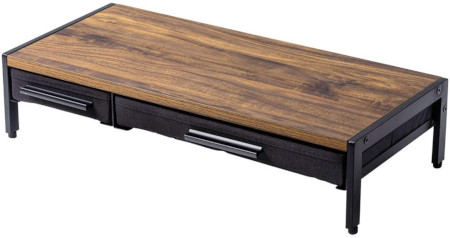 が収納できるモニタースタンド 木製で デスクをオシャレに着飾れる ニコニコニュース