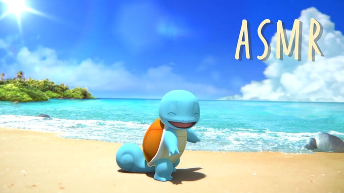 ポケモン Asmr動画 ゼニガメといっしょ 公開 波や砂で遊ぶゼニガメ きらめく美しい海が楽しめる ニコニコニュース