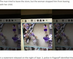 母親が会計中に赤ちゃんを誘拐しようとした男 一部始終が監視カメラに 米 動画あり ニコニコニュース