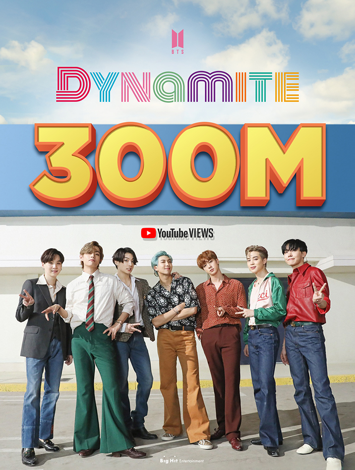 通算13作目 Bts 新曲 Dynamite Mvがyoutubeで3億再生を突破 ニコニコニュース