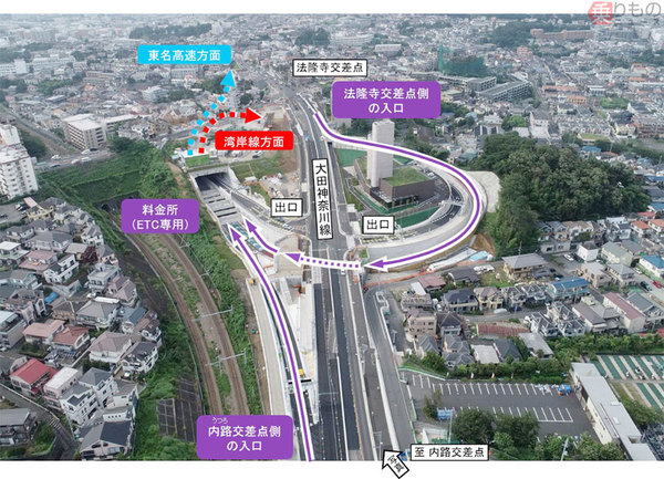 首都高初のetc専用 馬場入口 南側の入路が10月開通 K7横浜北線 ニコニコニュース