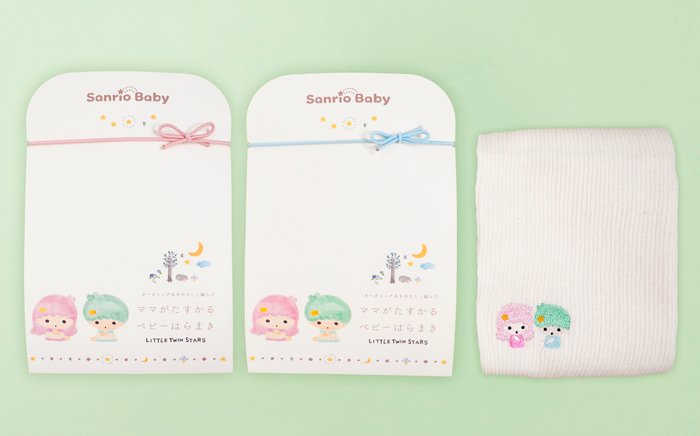 Sanrio Babyとコラボしたハローキティ キキララ柄 プラスニド ママがたすかる ベビーはらまき ニコニコニュース