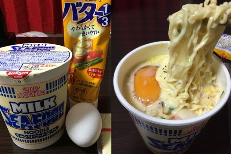 カップヌードルのミルクシーフードにちょい足し 最強に旨いカップ麺が出来てしまった ニコニコニュース