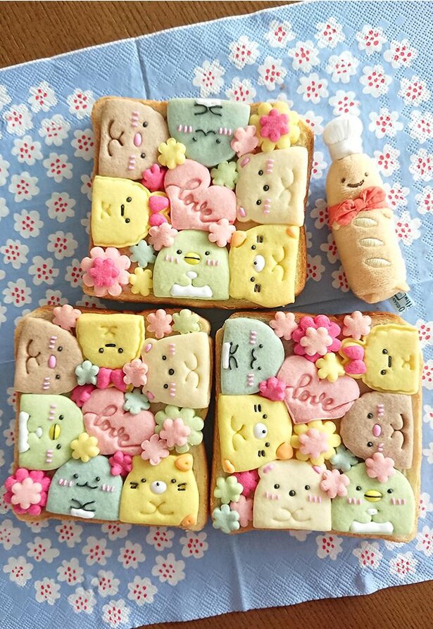 メロンパントースト が超話題 びっしりキャラクッキーがかわいすぎ ニコニコニュース