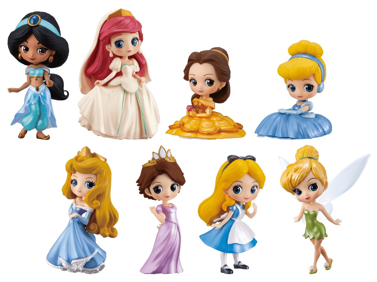 ディズニープリンセスたちが個性豊かなポーズで大集合 バンプレスト Disney Characters Q Posket ニコニコニュース