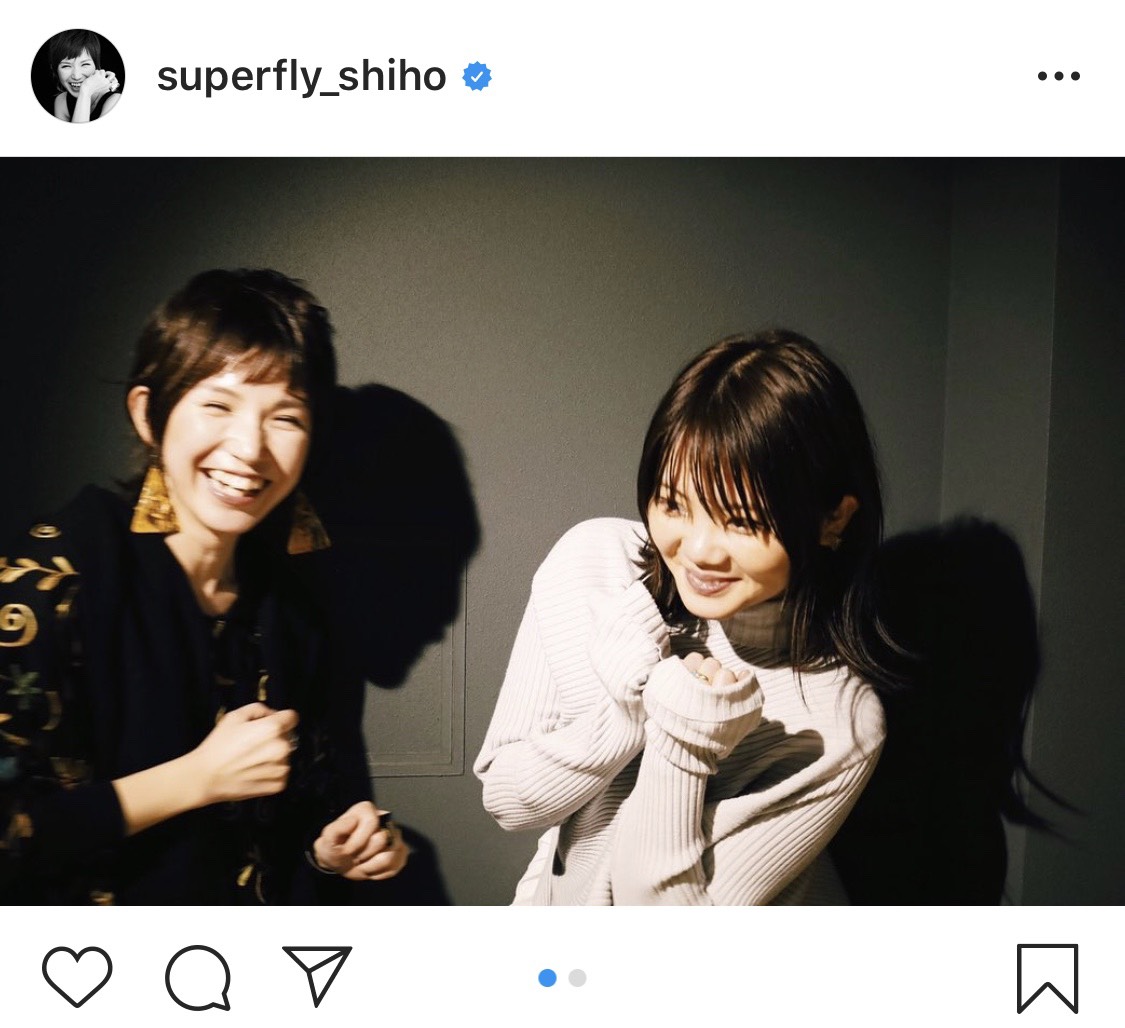 コラボを望む声も Superfly越智志帆 いきものがかり吉岡聖恵の歌姫2ショットにファン歓喜 ニコニコニュース