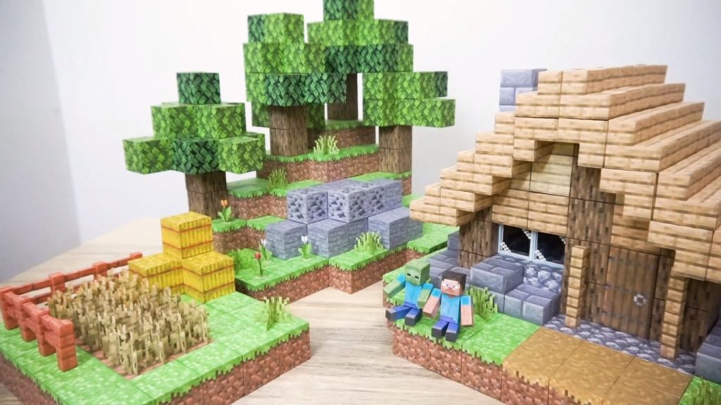 マイクラをペーパークラフトで再現 ニコニコニュース