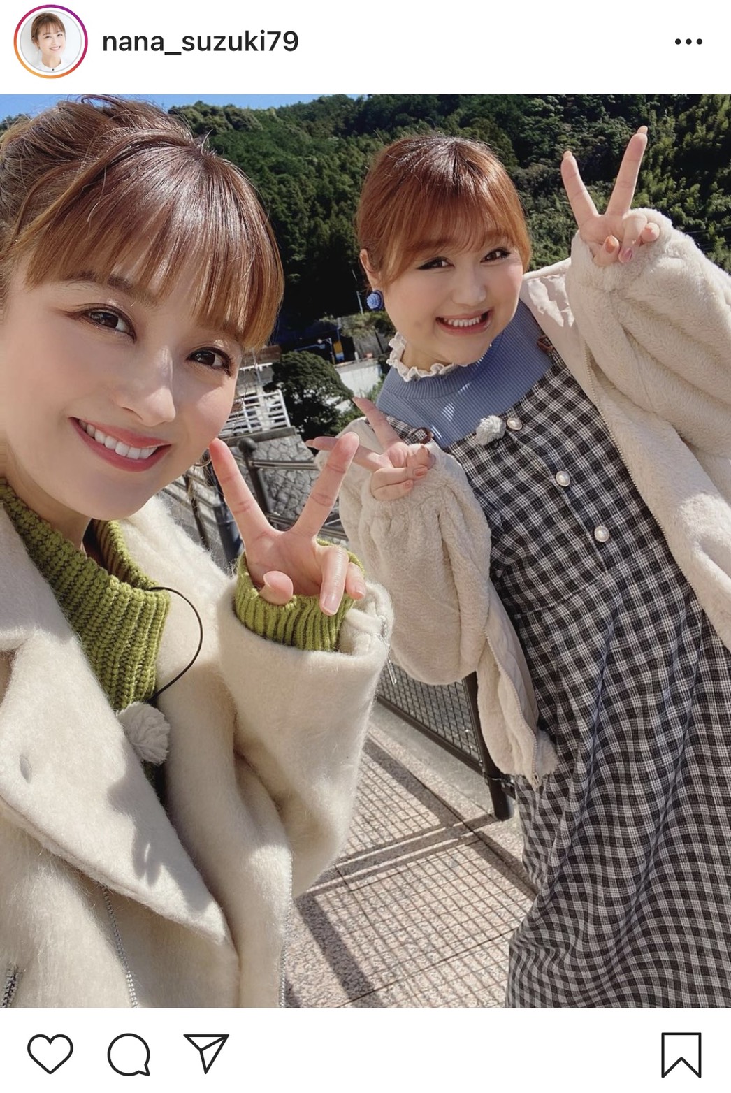 2人とも笑顔素敵 姉妹みたーい 鈴木奈々 りんごちゃんの 同い年 2ショットが話題に ニコニコニュース