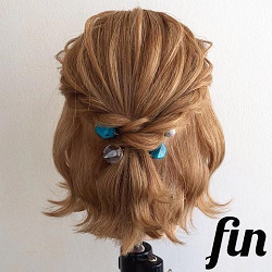 ボブへアさん必見 ロープ編みで作るきれいめ可愛いハーフアップ ニコニコニュース