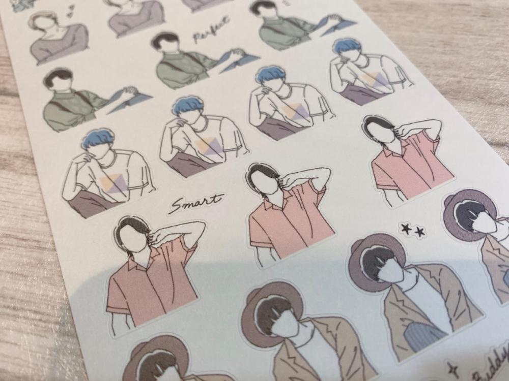 ジャニーズのメンバーに見える セリアのイケメンシール 推し活はかどりそう ニコニコニュース