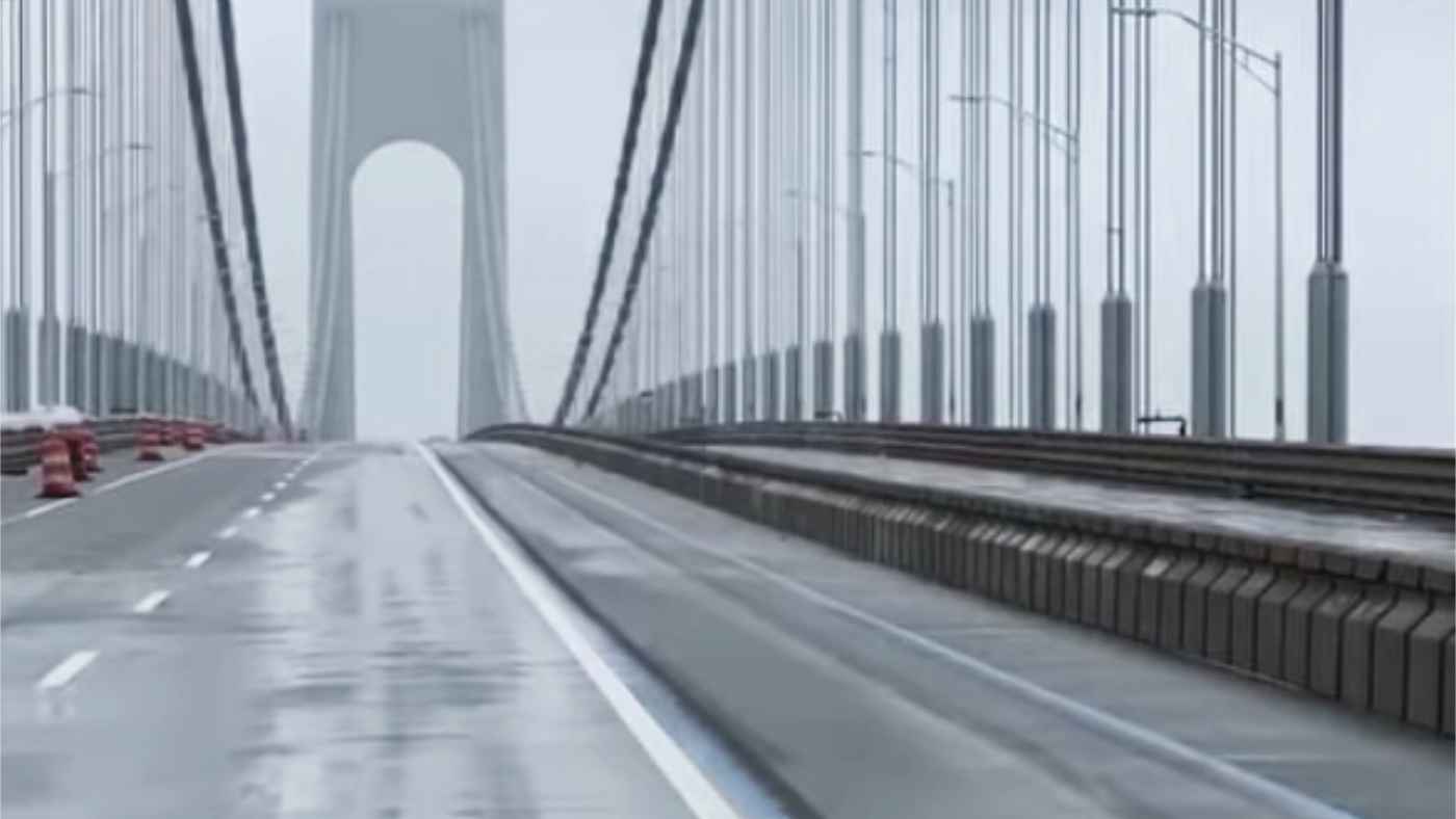 ゴジラのようだ 軋む音がヤバい ニューヨークの橋が強風でグニャグニャになってしまう ニコニコニュース