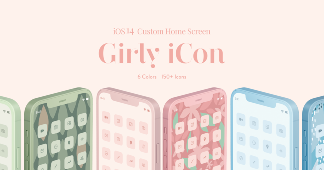 Ios14対応 ホーム画面をかわいくアレンジできる Girly Icon リリース ニコニコニュース