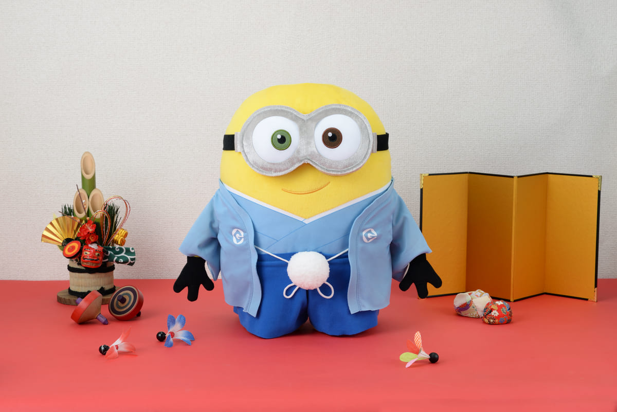 和服を着たボブのメガジャンボぬいぐるみも セガプライズ ミニオンズ グッズ ニコニコニュース