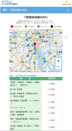 港区役所 全支所全区民課窓口の 混雑 空き情報 をスマホで確認 新型コロナ 密 回避 ニコニコニュース