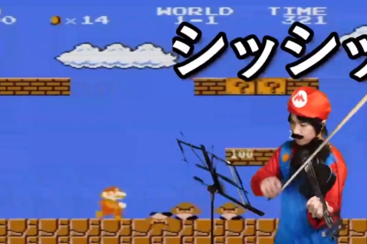 スゴ技動画 スーパーマリオブラザーズ のbgmや効果音をバイオリンだけで完全再現 ニコニコニュース