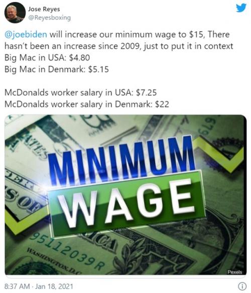 米国の最低賃金の引き上げ反対派にtwitterで反論する人が続出 ニコニコニュース