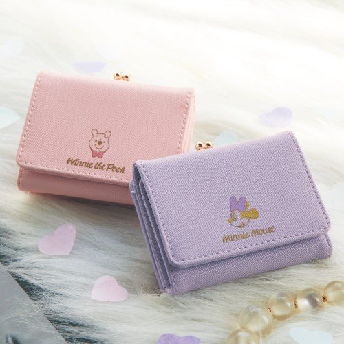 甘い色使いのミニー プーさんデザイン ベルメゾン ディズニー パステルカラーがま口ミニ財布 ニコニコニュース