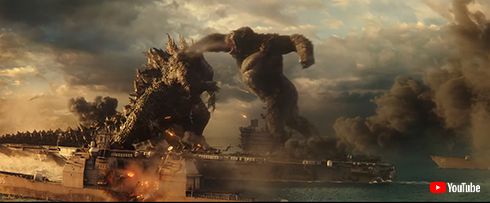 コングの拳がゴジラに刺さり ゴジラのビームが天を割く Godzilla Vs Kong 予告動画が公開 ニコニコニュース