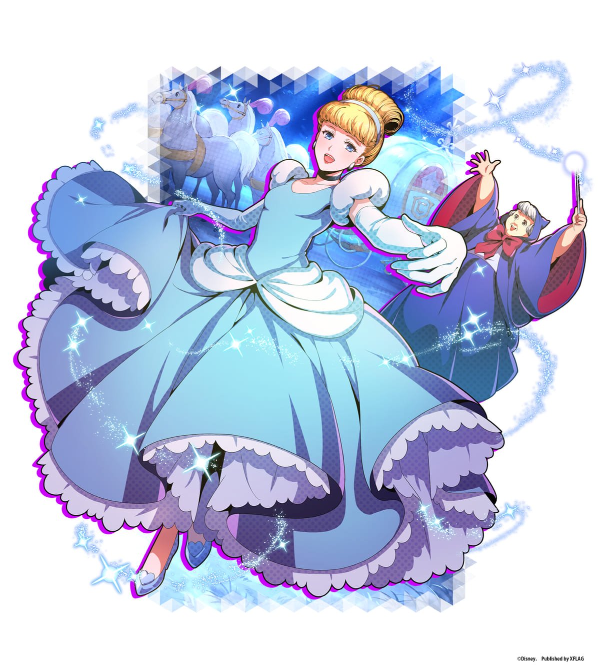 シンデレラやジャック ガスなどのカードが登場 Xflag ディズニー スタースマッシュ シンデレラ February ニコニコニュース