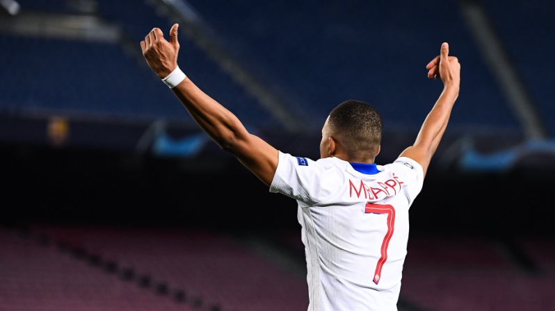 Clでバルサ粉砕 エムバペのハットトリック 全ゴールシーン がこちら ニコニコニュース