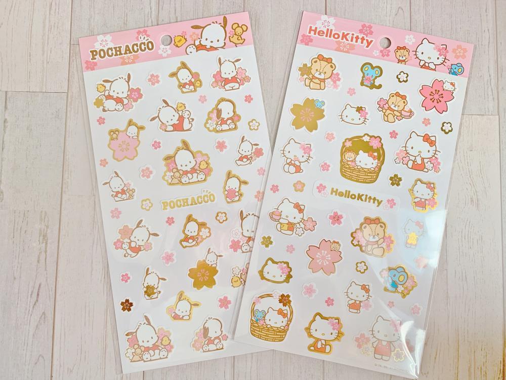 キャンドゥ サンリオの桜シールが激カワ 全部100円は買うしか ニコニコニュース