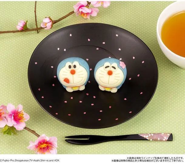 ローソン限定 食べマス ドラえもん21 発売 さくら味とカスタード味の和菓子 バンダイ ニコニコニュース