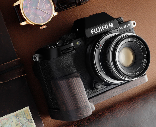 Shoten カメラウッドグリップ Sony c 用 と Fujifilm X S10 用 発売 ニコニコニュース