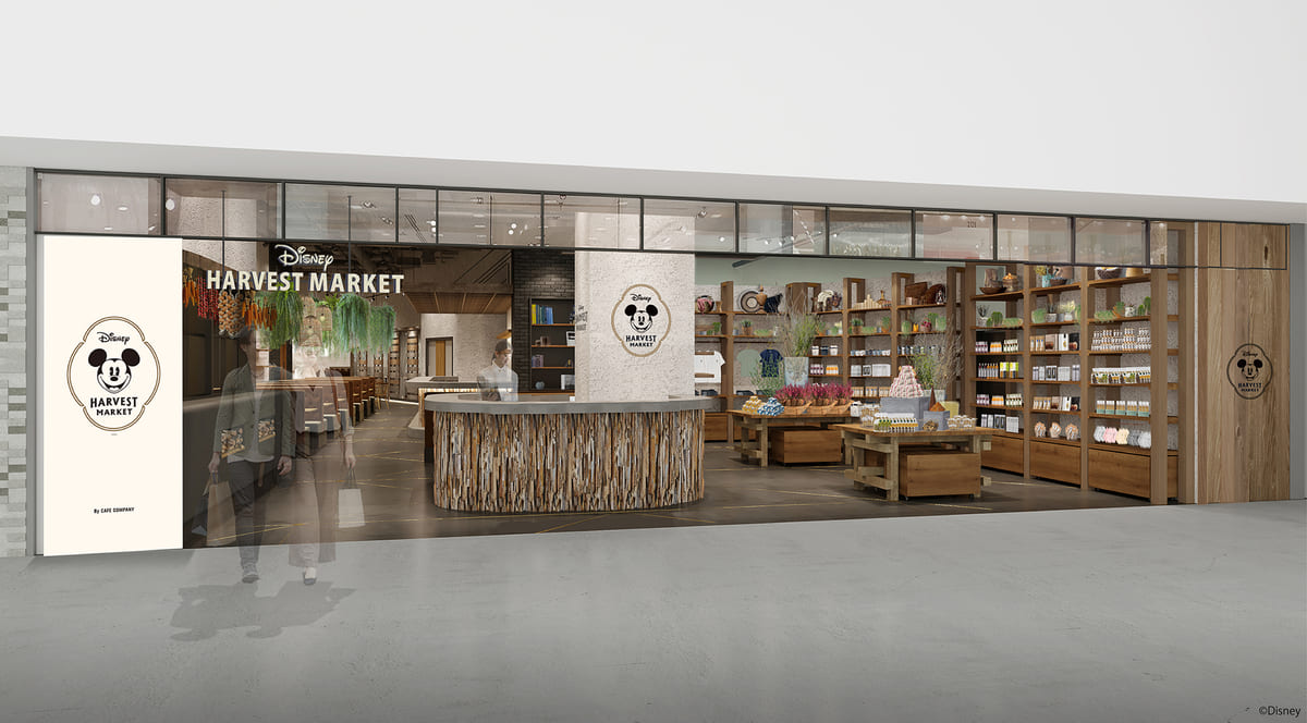 グッズも販売されるカフェ ギフトショップ 渋谷ヒカリエ ディズニー ハーベスト マーケット ニコニコニュース