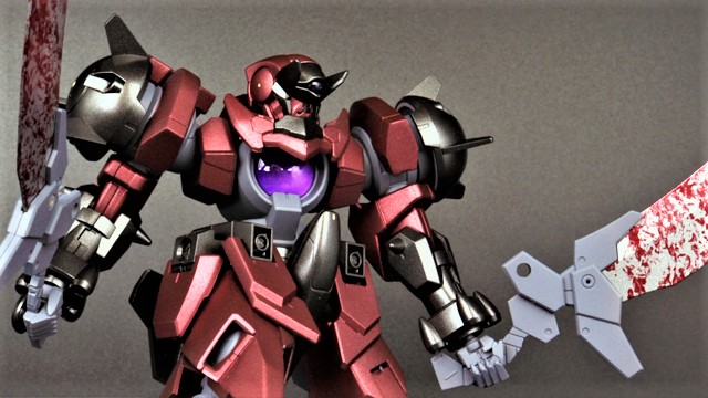 ガンプラ で鬼モチーフのオーガジンクスを作ってみた 返り血も表現していて中々の出来映えに ニコニコニュース