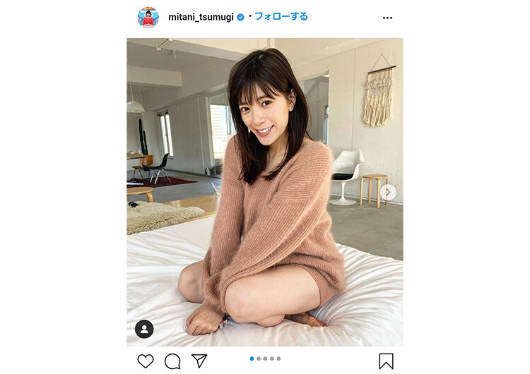 テレ朝 三谷紬アナのコーデが可愛い ダイエット動画でも話題のオフショットに注目 ニコニコニュース