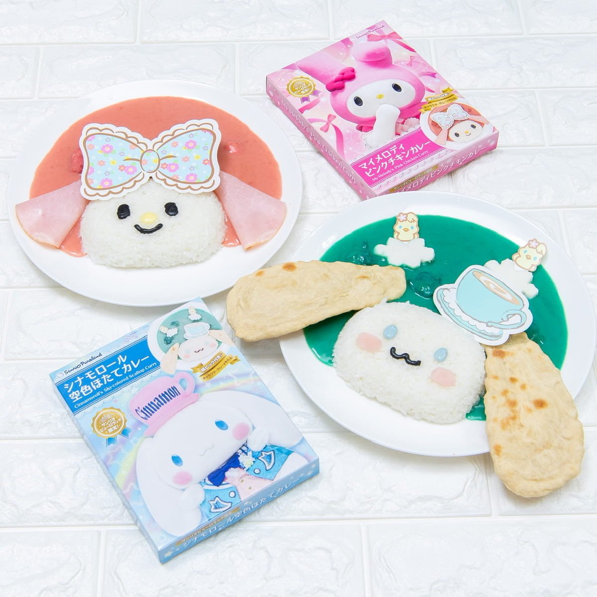 実食レポ サンリオピューロランドの人気メニューをおうちでも シナモロール空色ほたてカレー マイメロディピンクチキンカ ニコニコニュース