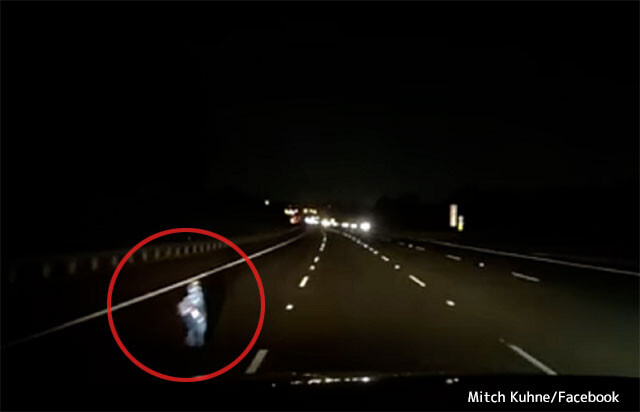 夜の高速道路上にいた子供の幽霊 ドライブレコーダーが記録した衝撃映像 ニコニコニュース