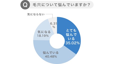 毛穴に悩む女子はなんと9割 10 代女子の毛穴悩み実態調査 ニコニコニュース